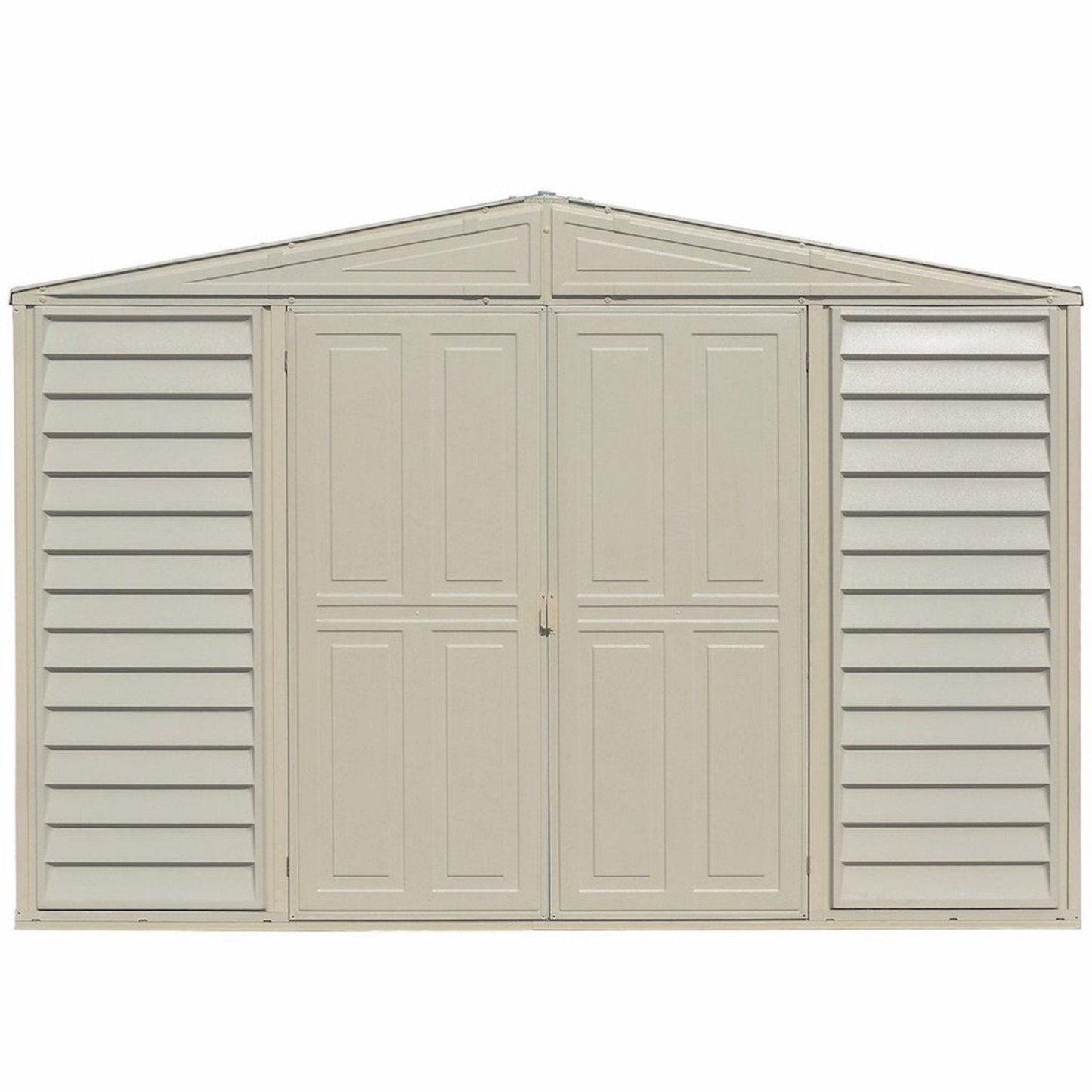 DuraMax 10.5ft x 2.75ft SidePro Vinyl Shed with Foundation Kit